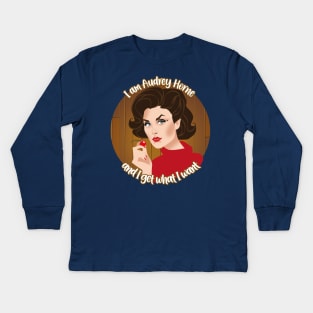 Audrey Horne Kids Long Sleeve T-Shirt